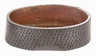Antique Japanese Fuchi Shakudo Basket Weave Pattern Koshirae Tsuka Samurai Old