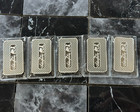 Lot Of 5 - 1 Oz Silver Bar Silvertowne  999 Fine Silver