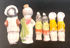 Antique 1930 s Japan All Bisque Indian Native American Family Figurines Set Of 6