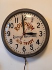 Vintage Advertising Wall Clock Roy Prim Registered Watchmaker 3228 Tweedy
