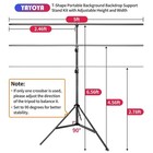 Black White Backdrop Screen With Stand Kit 5x6 5ft For Photo Video Studio  2-   