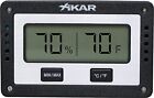 Xikar Purotemp Rectangular Digital Hygrometer  Compact And Lightweight  Black