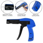 Industrial Zip Tie Gun Tension Fastening Tool 1 Motion Tie   Cut Off Cable Ties