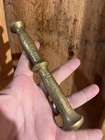 Antique Heavy 4 Lbs Solid Brass Mortar Pestle Pharmacy Apothecary Far East