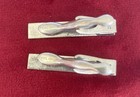 Rare 1950   s Harold Fithian Tie Clips Sterling Silver