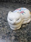 Vintage Elizabeth Arden Palais De Versailles Porcelain Cat Trinket Box Japan