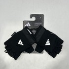 Adidas Aeroready Essential Adjustable Workout Lifting Gloves Black Women Size M