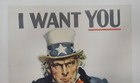 Very Rare Original Wwii Uncle Sam  i Want You For The U s  Army Enlist Now 