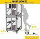 Aivituvin Cat Catio Outdoor Cat House Cat Enclosures On Exercise Wheels 62 8 