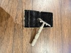 Vintage German 4 Piece Travel Safety Razor Set W  Velvet Case Good Condition