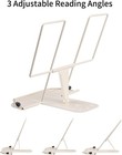Adjustable Metal Book Stand Reading Holder Portable Desk Cookbook Rest With Clip