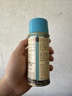 Vintage Paper Label Grumbacher Damar Varnish  Spray Can Blue