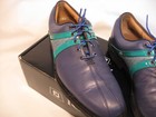 Footjoy Icon Mens Multicolored Blue W  Gray Green Accent Golf Shoe Sz 10