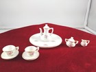 Children s China Rose Pattern Tea Set Service For 2 Includes 10 Pieces