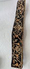 Heavily Embroidered India Black 32  Velvet Belt W Gold Metallic Designs  i-g Al4