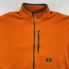 Rei Trailsmith Fleece Jacket Men Large Polartec Full Zip Orange Gorpcore Outdoor