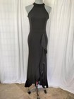 Woosea Women s High Neck Sexy Split Evening Cocktail Party Maxi  Formal Dress M