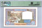 France 20 Francs 1939 P-92a Pmg 35 Choice Very Fine  rare Only 13 Higher 