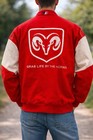 Dodge Nascar Racing Jacket Red Ram Logo Grab Life By The Horns Men Xl Mopar Ram