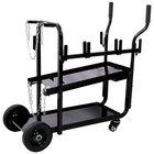 Heavy Duty 2-tier Rolling Welding Cart 300 Lbs Welder Storage Trolley W  Wheels