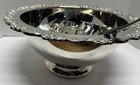 Vtg Oneida De Maurier Silver Plate Punch Bowl Set With 12 Cups Ladle
