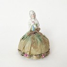 Victorian Lady Pin Cushion Half Doll Porcelain Vtg Old Antique Germany