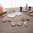 4pcs Spring Polymer Clay Molds  Silicone Earring Molds  Mini Flower Leaf
