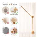 Baby Wooden Crib Mobile Bed Bell Rattle Bracket 0-12m