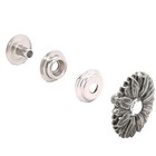 Sunflower Antique Nickel Concho Leathercraft Snap Set 1  1265-104