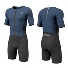 Triathlon Suits Mens high Elasticity Breathable Quick-qrying Trisuit Large Blue