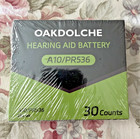 Oakdolche Hearing Aid Batteries Size 10  30 Count  Mercury Free Zinc Air  1 4v