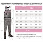 Hisea Women s Chest Waders 400g Insulated Bootfoot Fishing Riding Wader Leopard