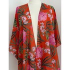 Nwt Old Navy Floral Open Front Kimono Cover Up Boho Tropical Resort Beach Xs-l