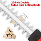 21v Cordless Hedge Trimmer Rechargeable Electric Cutter Garden Tool 2 Batteries