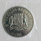 Somalia Republic 1998  5 Silver Coin R m s  Titanic Variety Uncertified
