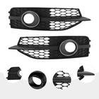 Pair Fog Lights Assembly For 2012-2015 A7 Front Lower Bumper Grille Cover Trims
