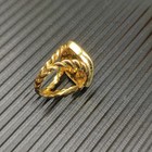 Gift 18k Yellow Gold David Diamond 18mm Pave Albion Ring 6
