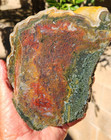 Premium Maury Mountain Moss Agate Faced Rough 7 x5 x3 5  7 4 Pounds See Video