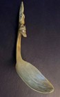 Haida-tlingit Antique Ceremonial Ladle Authentic Horn Spoon W carved Totems