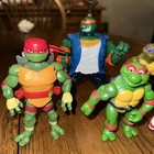 Vintage Tmnt Ninja Turtles Action Figure Lot 6 Figures