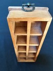 Vintage 70s Hanging Wood Thimble Wall Display Case 3    X 7 75    Holds 10 Thimbles
