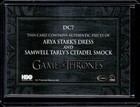 2025 Game Of Thrones  The Great Houses Arya Stark Samwell Tarly Dual Patch