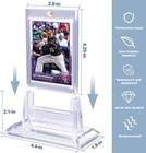 4pcs Magnetic Card Holders For Trading Card 35pt Hard Baseball Protector W Stand