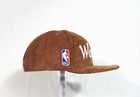 New Era Golden State Warriors Corduroy Khaki 9fifty Snapback Hat Sz Osfm Rare