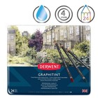 Derwent Graphitint Pencils  Metal Tin  24 Count 1  pack Of 24   Grey