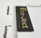 Project Audio Systems Badge Logo Custom Made Gold Aluminum Self Stick Pro-ject