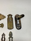Lot Brass Antique Hardware Keyhole Cover Escutcheon Keyhole Unique 8pcs  8 C5