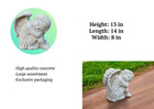 Concrete Cherub Hugging Knees Garden Statue Large Angel Memorial Sculpture