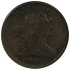 1804 Draped Bust Half Cent Ngc Xf40bn Crosslet 4 Stemless B-11
