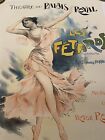 Paleologue Pal Original Advertising Lithograph Les Fetards 1897 Palais Linen